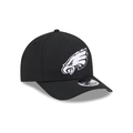 New Era Philadelphia Eagles M-Crown 9FORTY A-Frame Adjustable Hat-Black/White product image 1, provided for visual reference