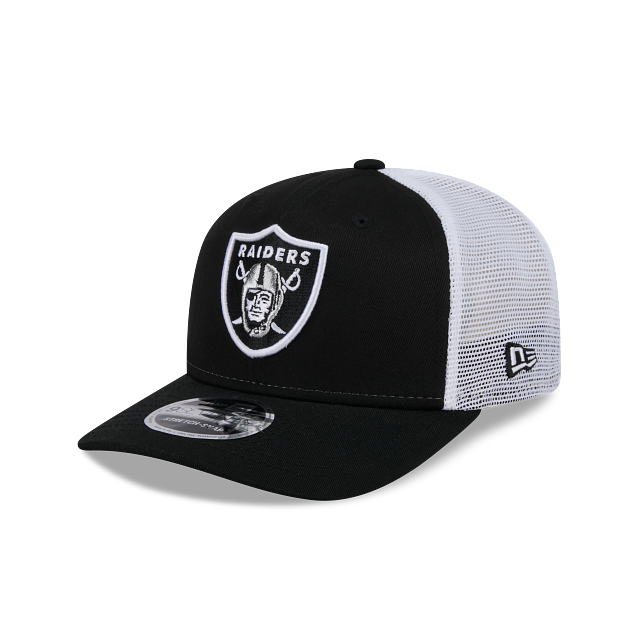 New Era Las Vegas Raiders 9SEVENTY Trucker Stretch-Snap Adjustable Hat product image 2, provided for visual reference and