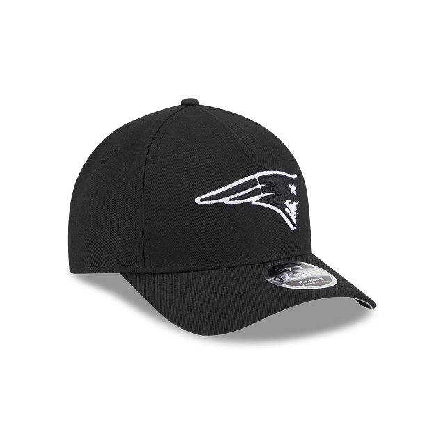 New Era New England Patriots M-Crown 9FORTY A-Frame Adjustable Hat-Black/White product image 1, provided for visual