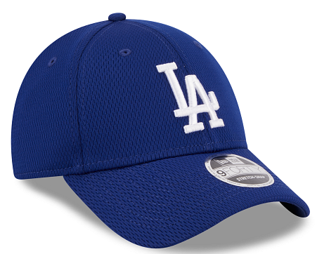 New Era Los Angeles Dodgers Active 9FORTY Stretch-Snap Hat product image 1, provided for visual reference and product detail