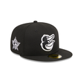 New Era Baltimore Orioles 1993 All Star Game Side Patch 59FIFTY Fitted Hat-Black/White product image 1, provided for visual