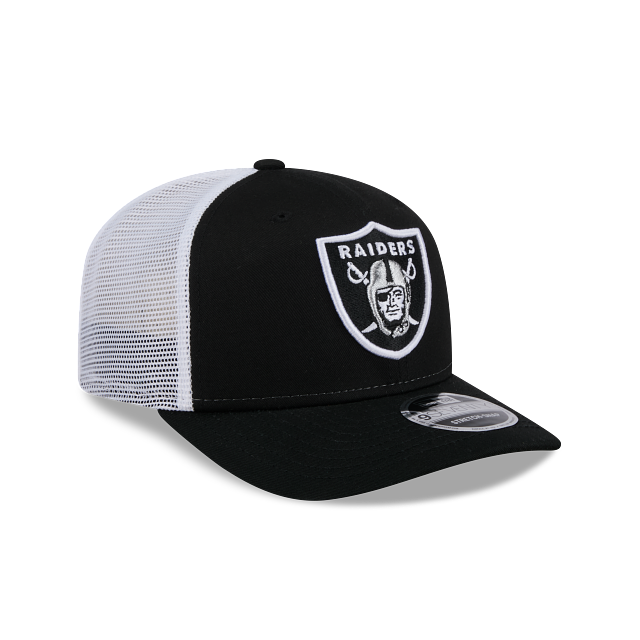 New Era Las Vegas Raiders 9SEVENTY Trucker Stretch-Snap Adjustable Hat product image 1, provided for visual reference and
