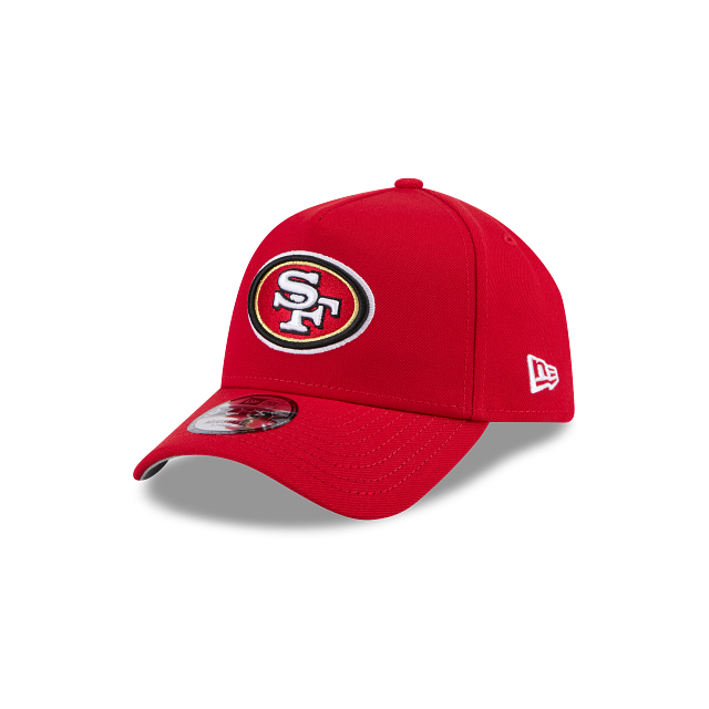 New Era San Francisco 49ers A-Frame 9FORTY Adjustable Snapback Hat-Red product image 2, provided for visual reference and