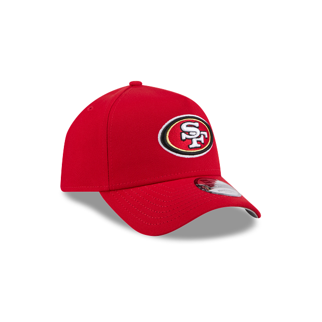 New Era San Francisco 49ers A-Frame 9FORTY Adjustable Snapback Hat-Red product image 1, provided for visual reference and
