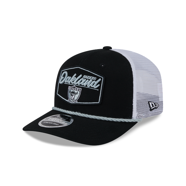 New Era Las Vegas Raiders Rope 9SEVENTY Trucker Stretch-Snap Adjustable Hat product image 2, provided for visual reference