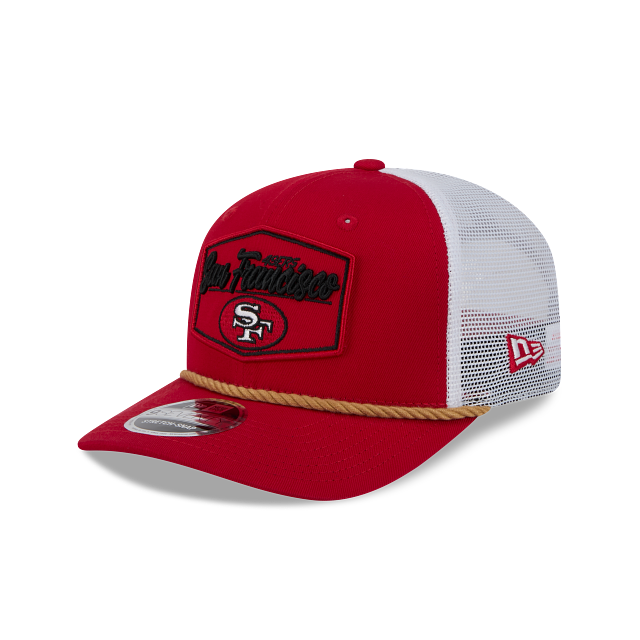 New Era San Francisco 49ers Rope 9SEVENTY Trucker Stretch-Snap Hat product image 2, provided for visual reference and