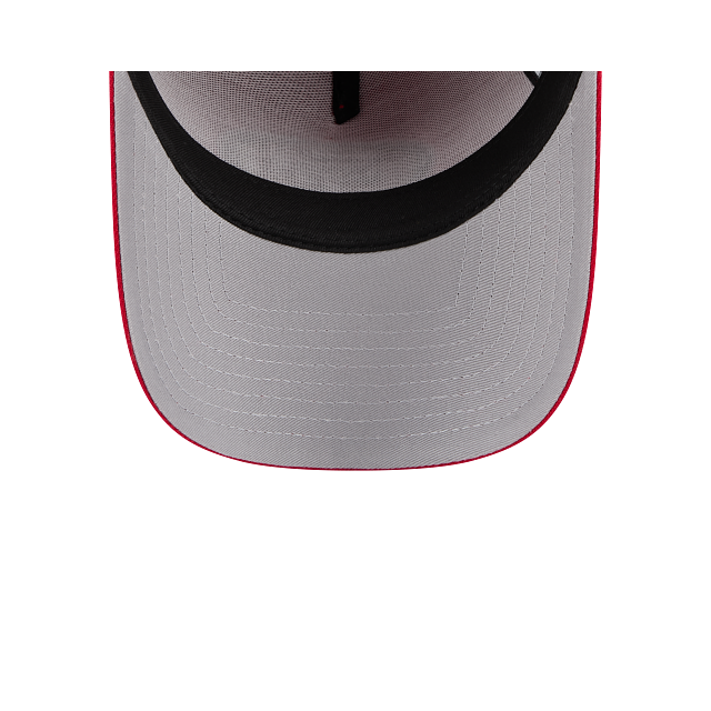 New Era San Francisco 49ers A-Frame 9FORTY Adjustable Snapback Hat-Red product image 7, provided for visual reference and