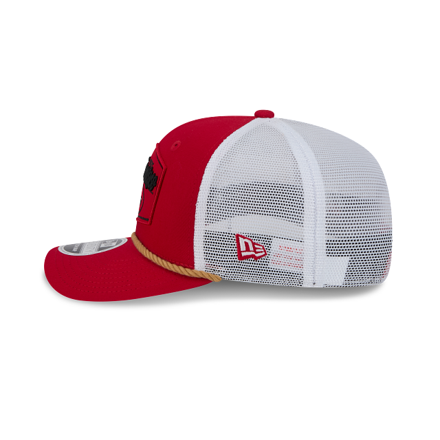 New Era San Francisco 49ers Rope 9SEVENTY Trucker Stretch-Snap Hat product image 4, provided for visual reference and