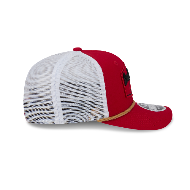 New Era San Francisco 49ers Rope 9SEVENTY Trucker Stretch-Snap Hat product image 5, provided for visual reference and
