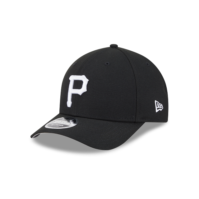 New New Pittsburg Pirates 9FORTY M-Crown Adjustable Hat-Black on White product image 2, provided for visual reference and