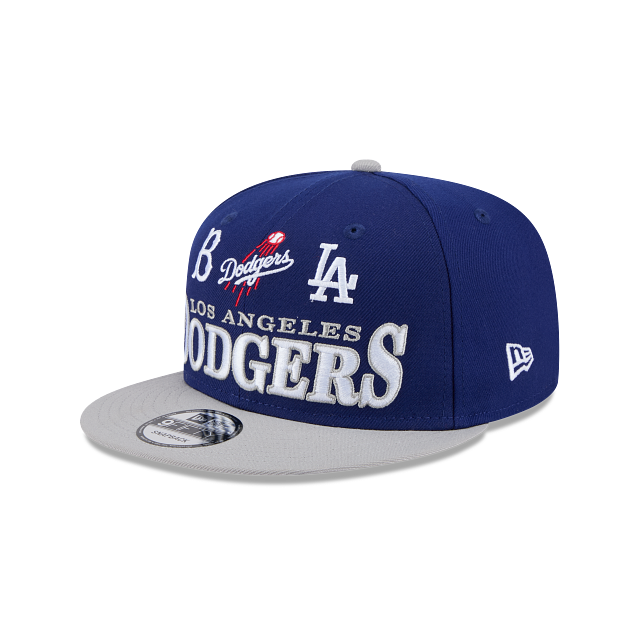 New Era Los Angeles Dodgers Archive Multi Logo 9FIFTY Snapback Hat product image 1, provided for visual reference and