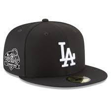 New Era Los Angeles Dodgers 2024 World Series Champions 59FIFTY Fitted Hat-Black/White product image 1, provided for visual