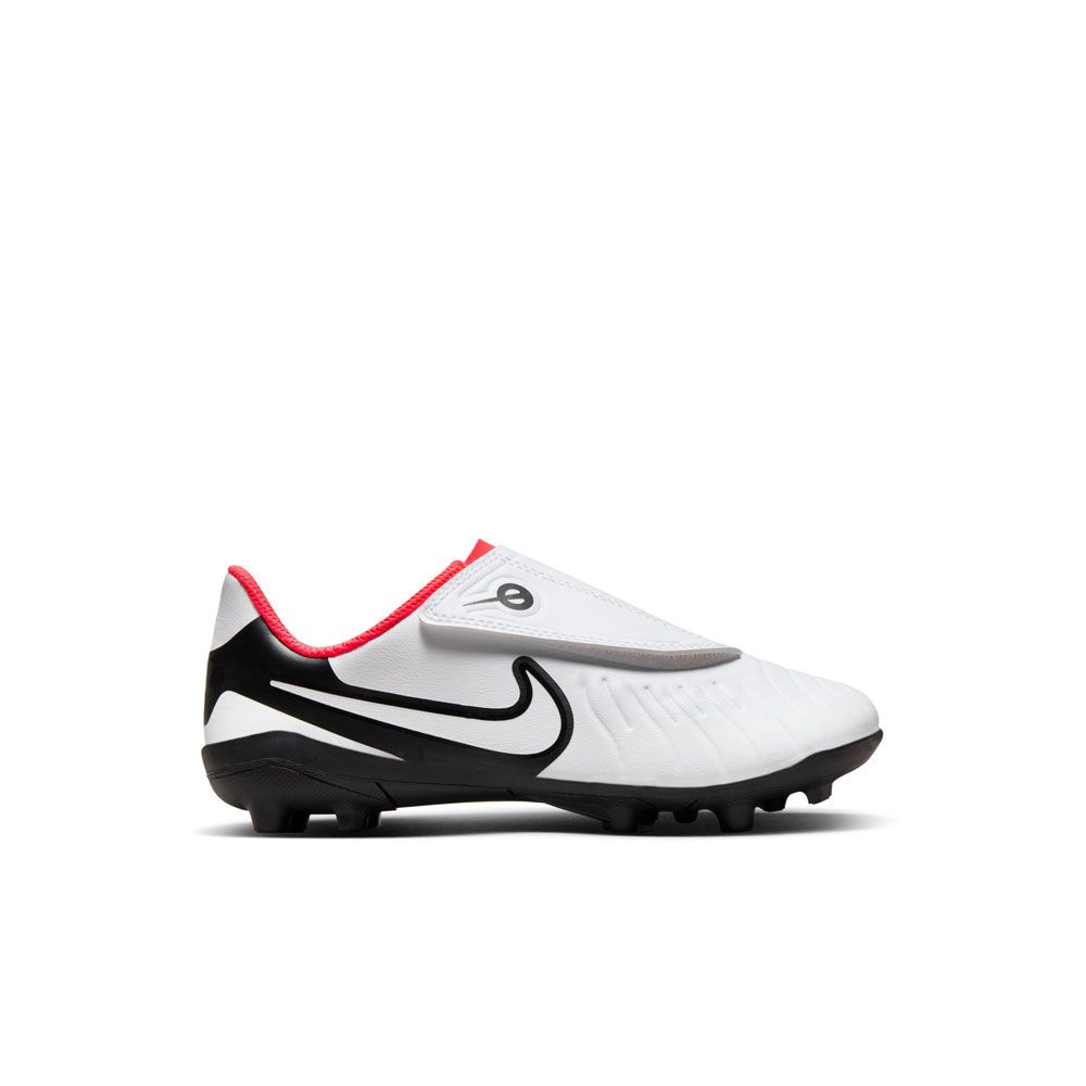 Nike Jr. Tiempo Legend 10 Club-White/Red/Black product image 1, provided for visual reference and product detail review