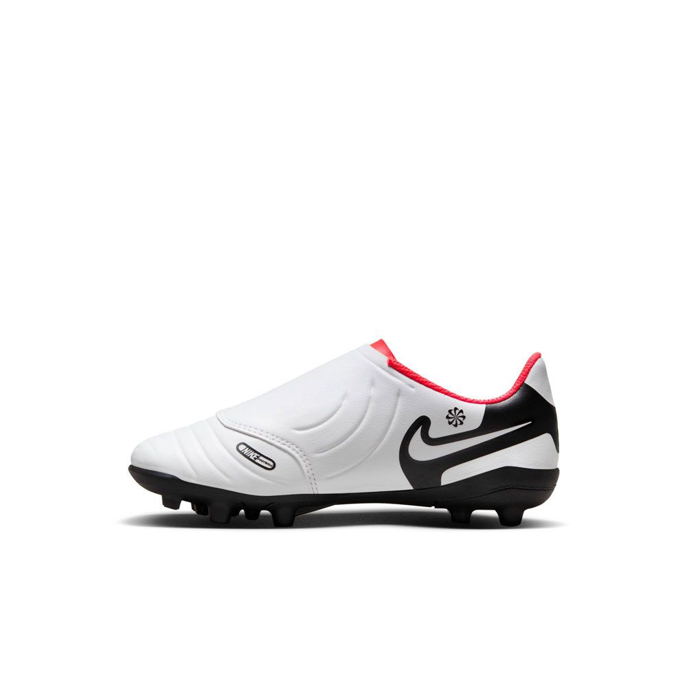 Nike Jr. Tiempo Legend 10 Club-White/Red/Black product image 2, provided for visual reference and product detail review