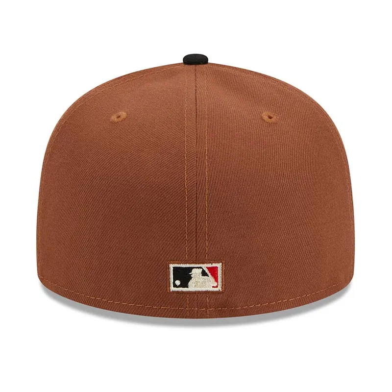 New Era Chicago White Sox Harvest 1950 Side Patch 59fifty Fitted Hat-Brown product image 3, provided for visual reference