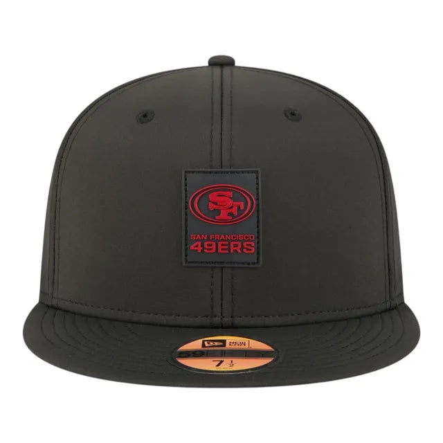 New Era San Francisco 49ERS Performance ON-FIELD Sideline 59FIFTY Fitted Hat-Black product image 2, provided for visual