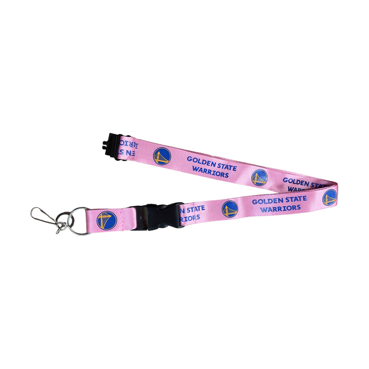 Golden State Warriors Pink Lanyard product image 1, provided for visual reference and product detail review