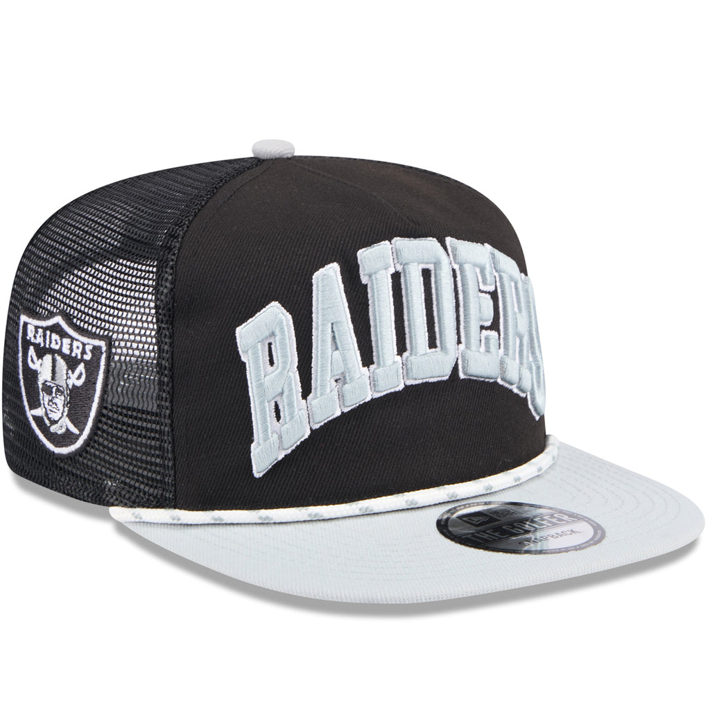 New Era Las Vegas Raiders Throwback The Golfer Snapback Hat product image 1, provided for visual reference and product