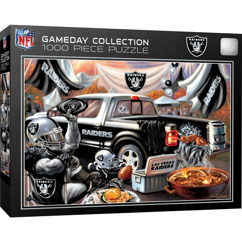 Las Vegas Raiders Gameday 1000 Piece Jigsaw Puzzle product image 1, provided for visual reference and product detail review