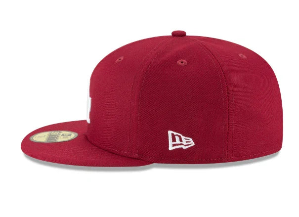 New Era Los Angeles Dodgers 2024 World Series Champions 59FIFTY Fitted Hat- Burgandy product image 3, provided for visual