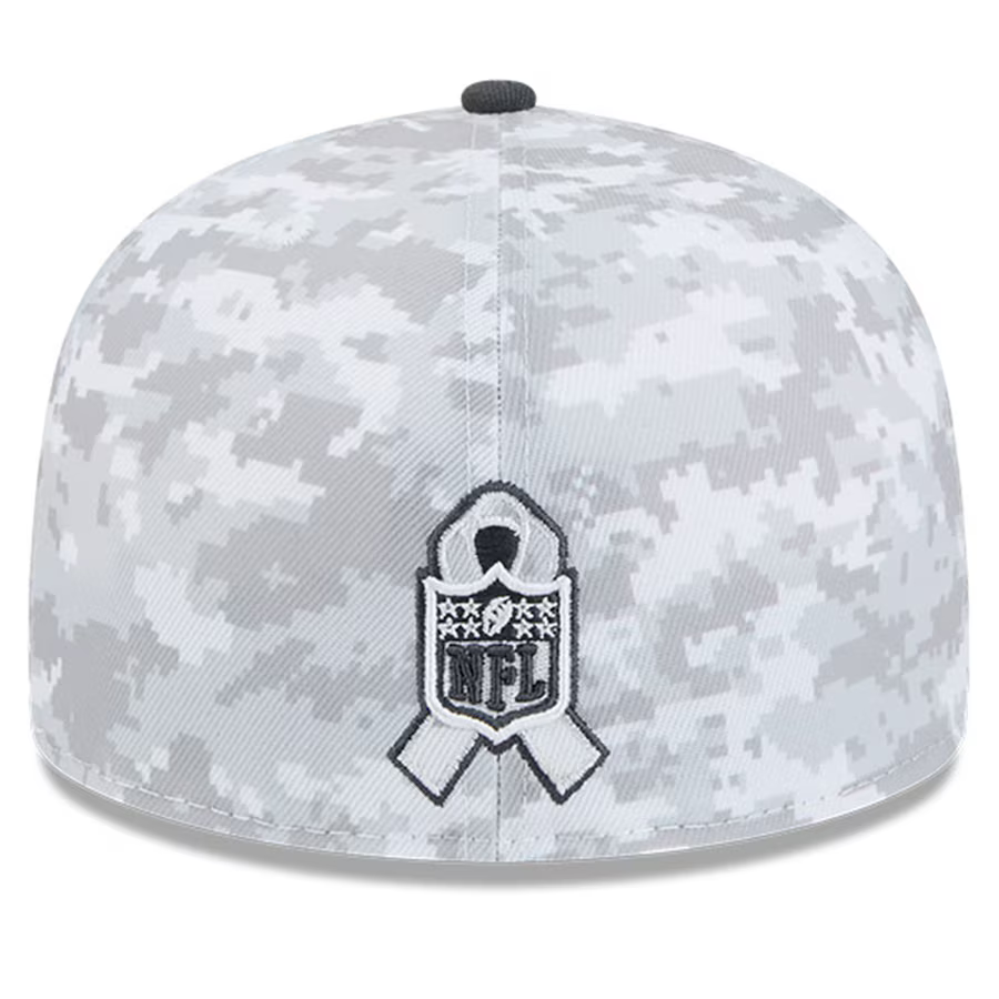 New Era Las Vegas Raiders Salute To Service 59FIFTY Fitted Hat 2024 product image 4, provided for visual reference and