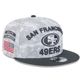 New Era San Francisco 49ers Salute to Service 9FIFTY Snapback Hat 2024 product image 1, provided for visual reference and