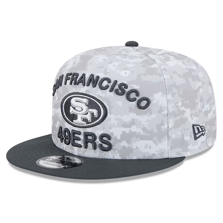 New Era San Francisco 49ers Salute to Service 9FIFTY Snapback Hat 2024 product image 3, provided for visual reference and