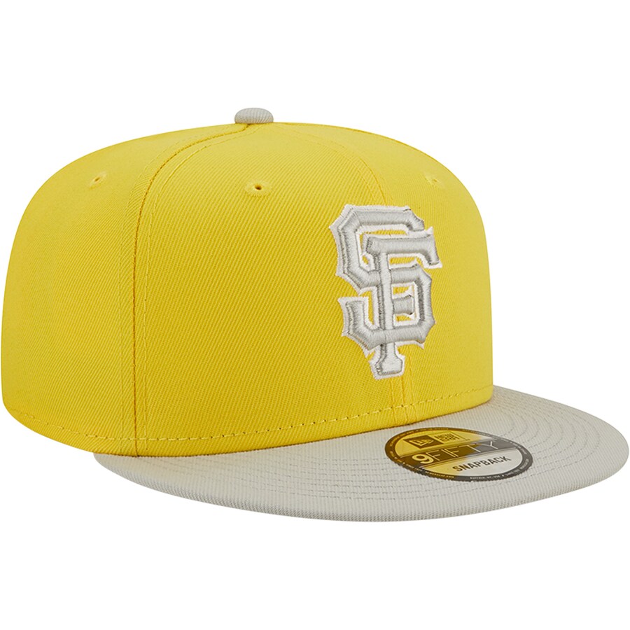 New Era San Francisco Giants 2-Tone Color Pack 9FIFTY Snapback Hat- Yellow/Grey product image 1, provided for visual