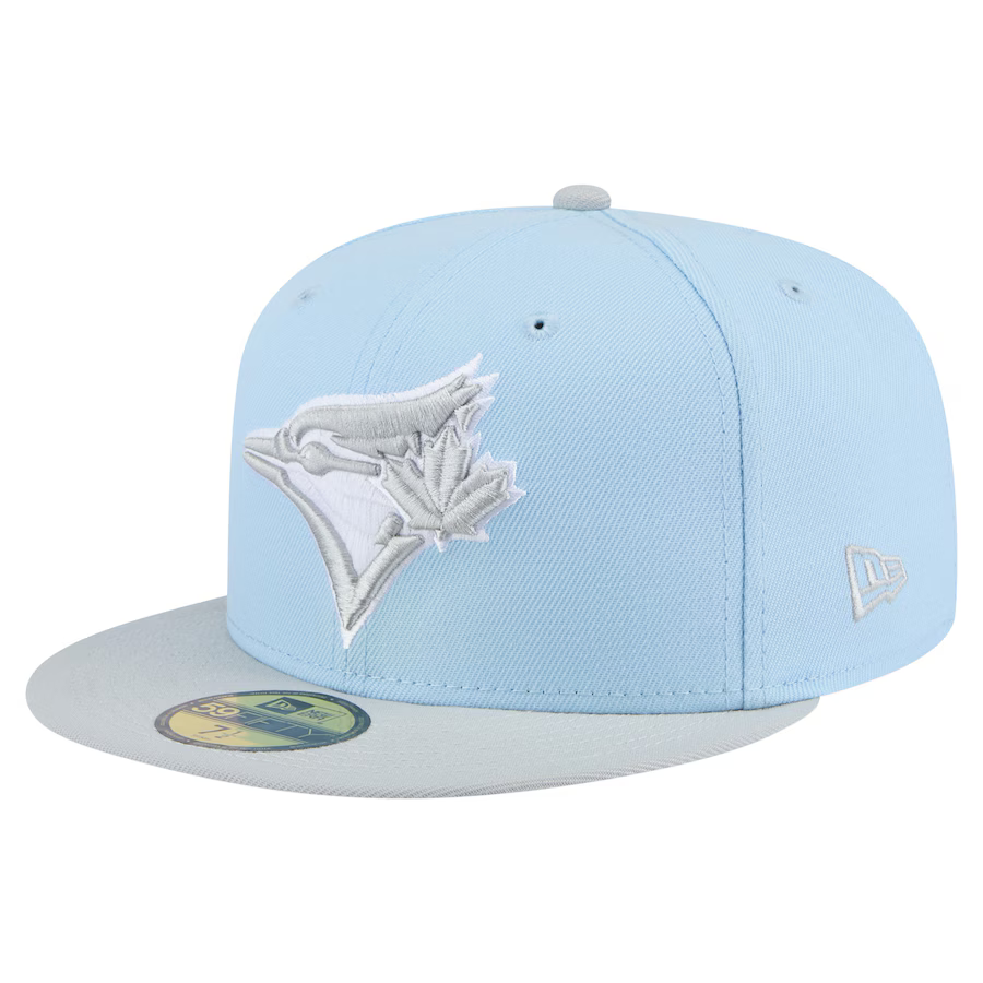 New Era Toronto Blue Jays 2-Tone Color Pack 59FIFTY Fitted Hat-Ligfht Blue/Gray product image 1, provided for visual