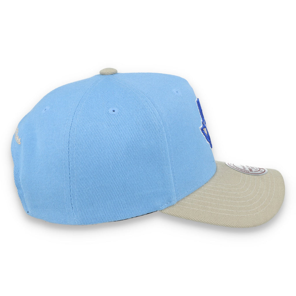 Mitchell & Ness Houston Astros 2005 World Series Side Patch Pro Pitch Snapback Hat-Light Blue/Beige product image 5,