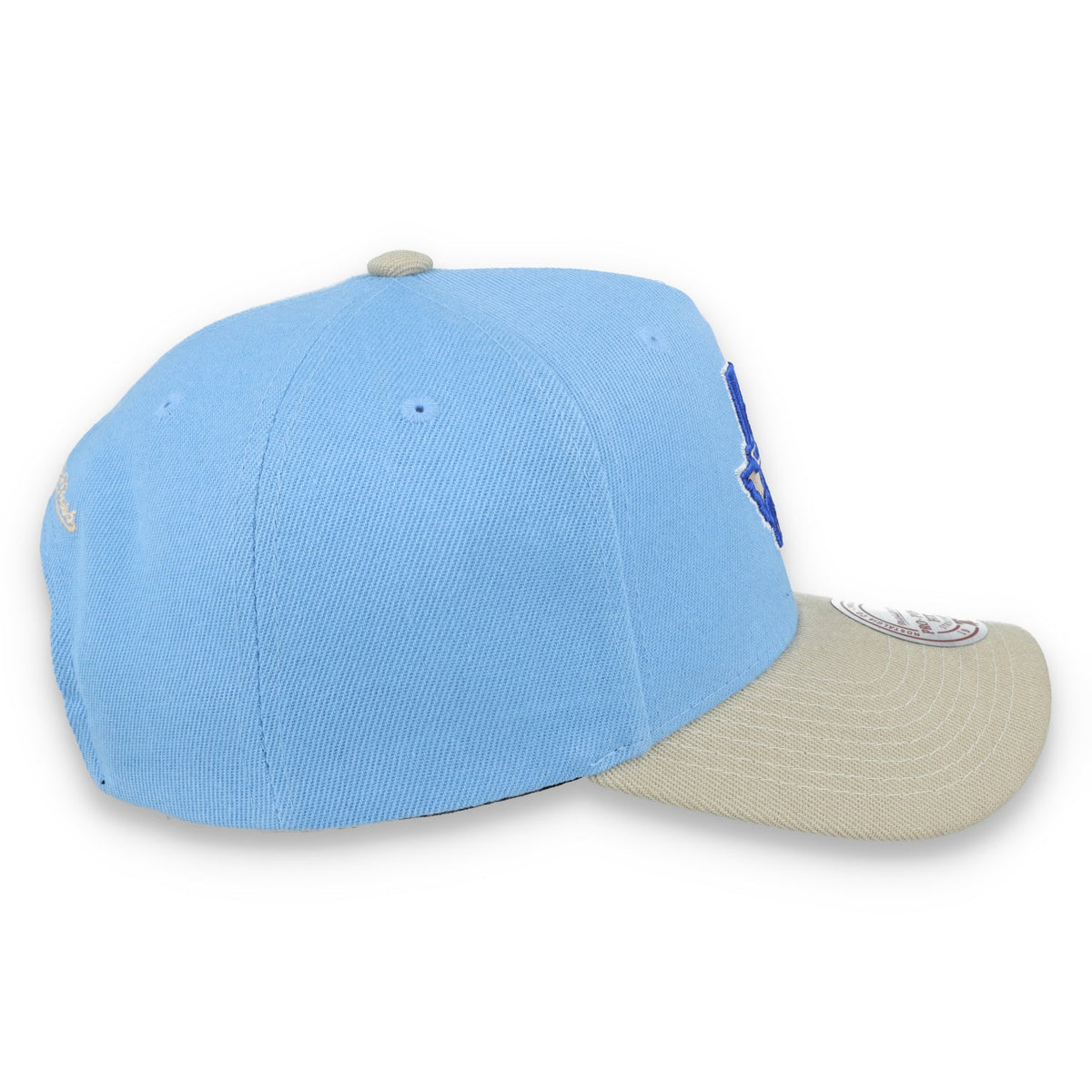 Mitchell & Ness Houston Astros 2005 World Series Side Patch Pro Pitch Snapback Hat-Light Blue/Beige product image 5,