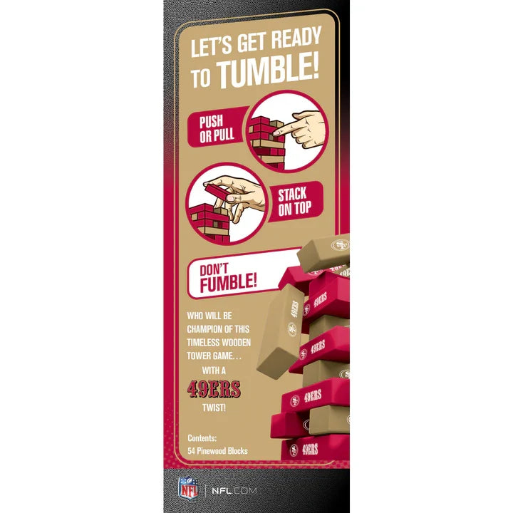 San Francisco 49ers Tumble Tower product image 3, provided for visual reference and product detail review
