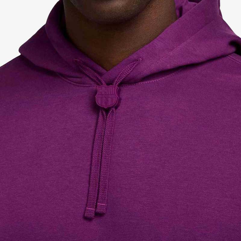 Nike FC Barcelona Club Men Soccer Pullover Hoodie product image 2, provided for visual reference and product detail review