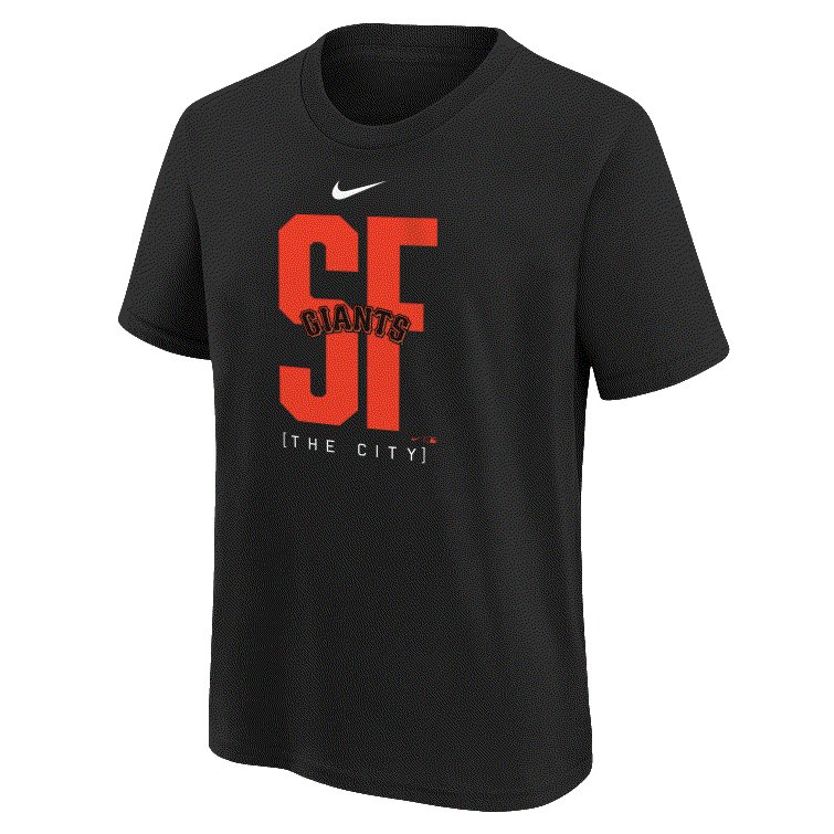 Nike Youth San Francisco Giants Team Score Board Performance T-Shirt product image 1, provided for visual reference and