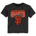Nike San Francisco Giants Toddler Shout Out T-Shirt- Black/Orange product image 1, provided for visual reference and product