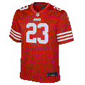 Nike Youth San Francisco 49ers Christian Mccaffrey Game Jersey - RED product image 1, provided for visual reference and