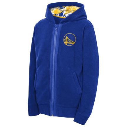 Golden State Warriors Youth Keyline FZ Sherpa Fleece Jacket product image 1, provided for visual reference and product
