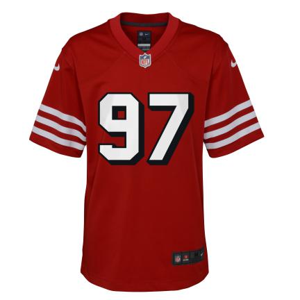 Nike Youth San Francisco 49ers "Nick Bosa #97" Alternative Jersey product image 1, provided for visual reference and product