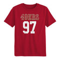Nike San Francisco 49ers Toddler #97 Nick Bosa T-Shirt product image 1, provided for visual reference and product detail