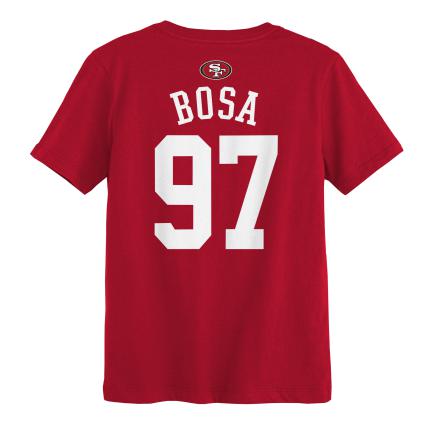Nike San Francisco 49ers Toddler #97 Nick Bosa T-Shirt product image 2, provided for visual reference and product detail