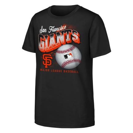 Youth San Francisco Giants Outta Here Logo T-Shirt-Black product image 1, provided for visual reference and product detail