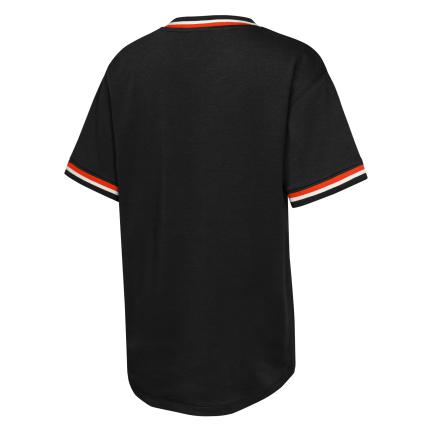 Youth San Francisco Giants Relief Pitcher V-Neck T-Shirt-Black product image 2, provided for visual reference and product