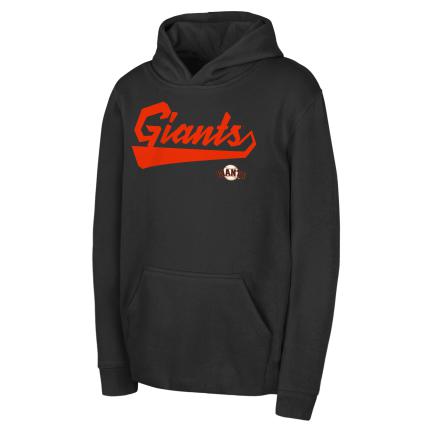 Youth San Francisco Giants Tailor Made Fleece Hoodie-Black/Orange product image 1, provided for visual reference and product