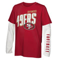 Youth San Francisco 49ers The Mix 3 in 1 Combo T-Shirt - Red product image 1, provided for visual reference and product