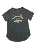 Nike Women San Francisco Giants Triblend T-Shirt Rewind Arch Mix - Blackhead product image 1, provided for visual reference