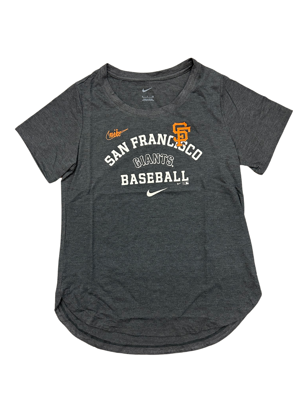 Nike Women San Francisco Giants Triblend T-Shirt Rewind Arch Mix - Blackhead product image 1, provided for visual reference