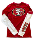 Nike San Francisco 49ERS Long Sleeve - Red product image 1, provided for visual reference and product detail review