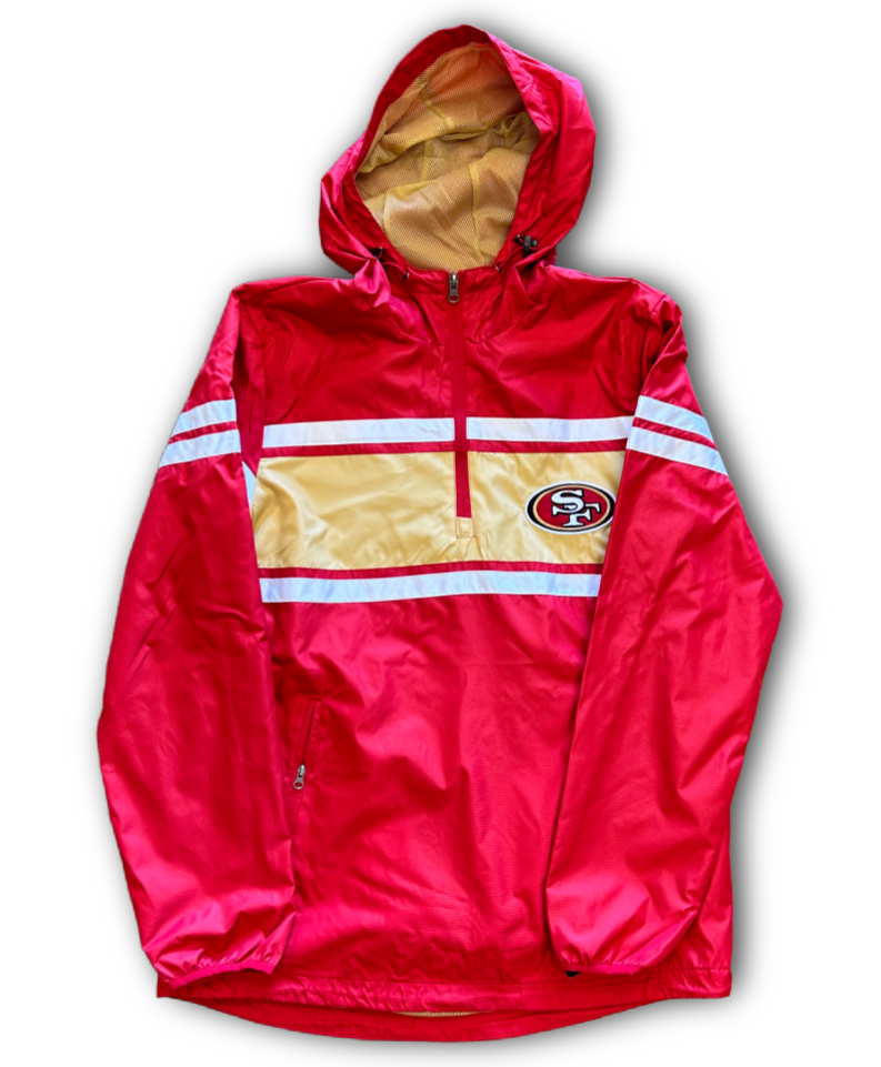 San Francisco 49ERS Windbreak Jacket - Red product image 1, provided for visual reference and product detail review