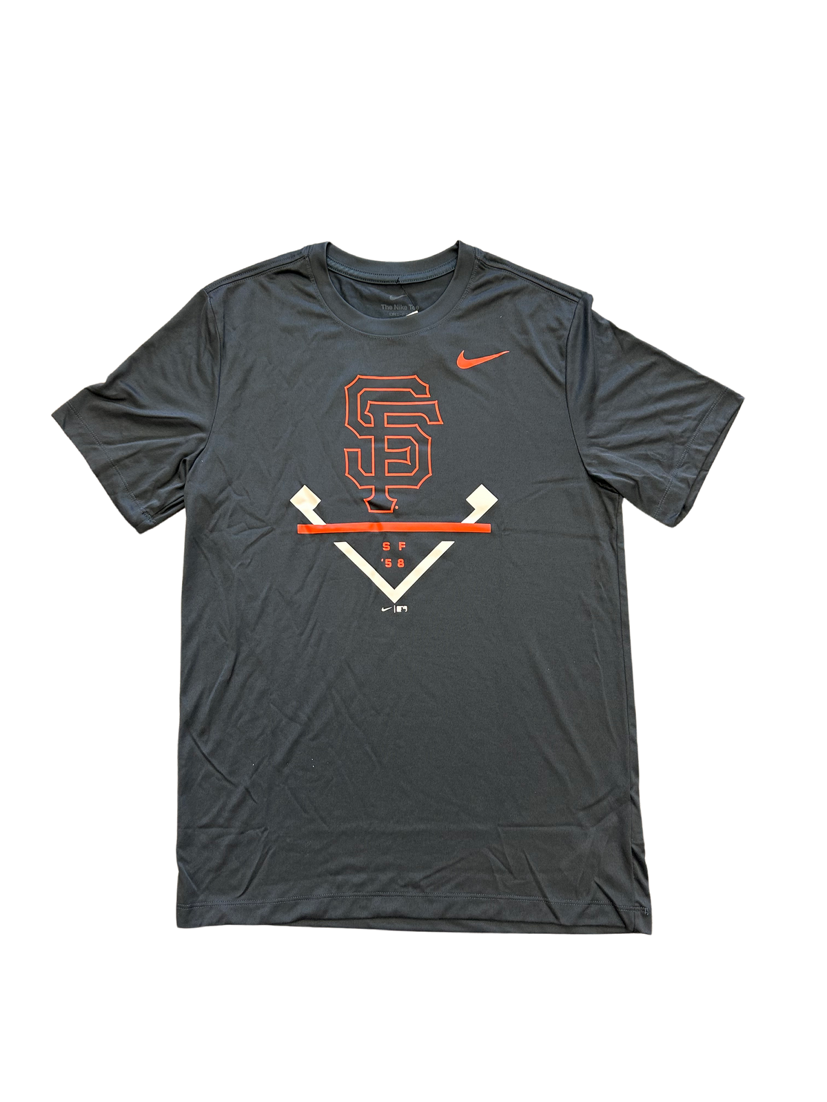 Nike Men San Francisco Giants Anthracite Icon Legend Performance - Grey product image 1, provided for visual reference and