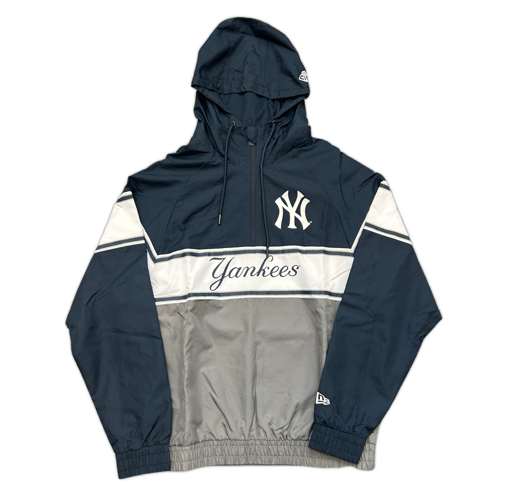 New Era New York Yankees Throwback Pullover Jacket product image 1, provided for visual reference and product detail review